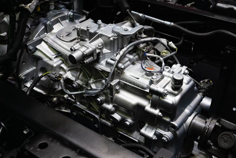 Still life close up shot of new car engine royalty free stock photography Still life close up shot of new car engine royalty free stock photography