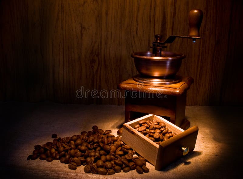 Still life with coffee and candle