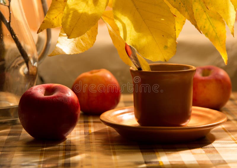 Still life with coffee cup