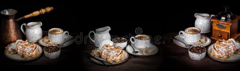 Still life with coffee for splashback