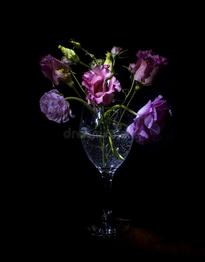 Naturaleza muerta flores, la luz cepillar.