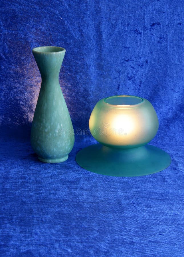 Still life in green and blue 1