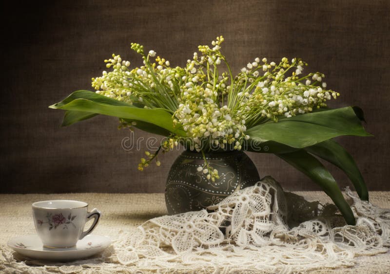 Still life with lily of the valley