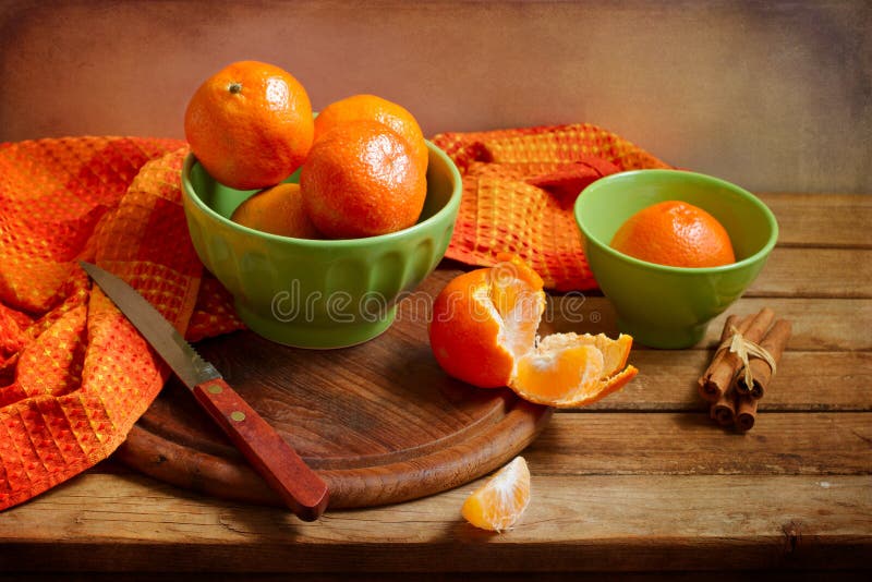 Still life with orange mandarins royalty free stock image Still life with orange mandarins royalty free stock image