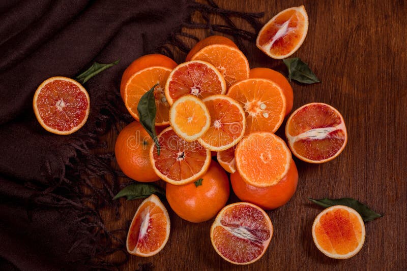 Still Life of Oranges. Orange Mountain. Stock Photo - Image of sicilian