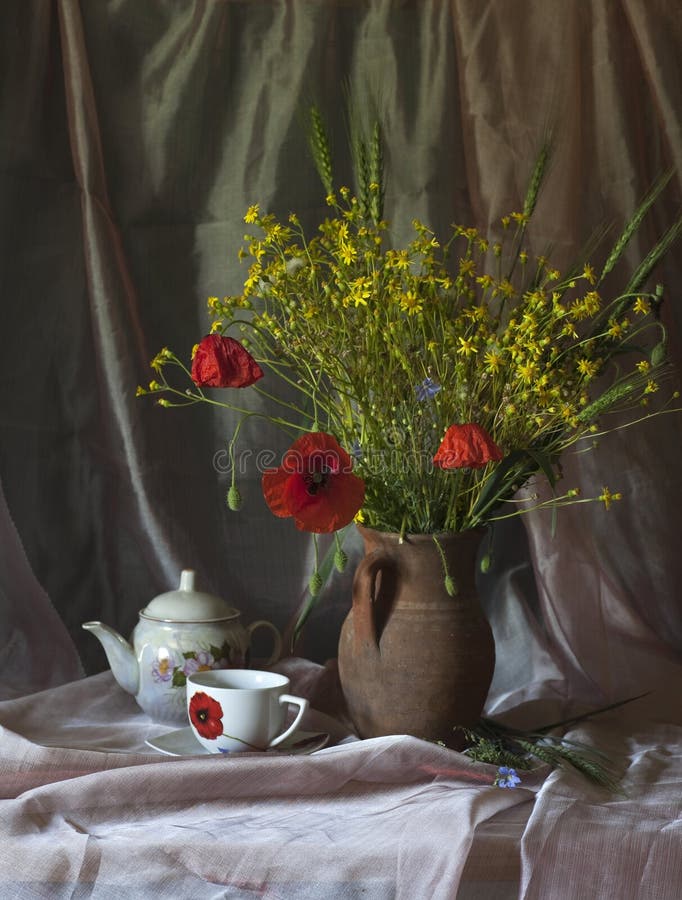 Still life with poppy