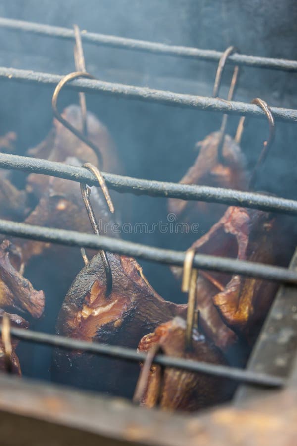 Still life of smoked fish stock image. Image of meatless 181531527