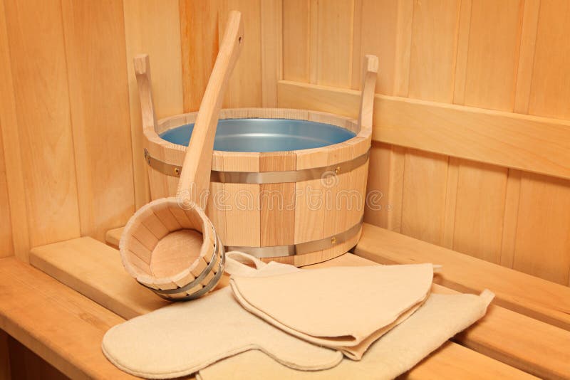 Still life of a steam bath room accessories. Warm steam stock images, royalty-free photos and pictures