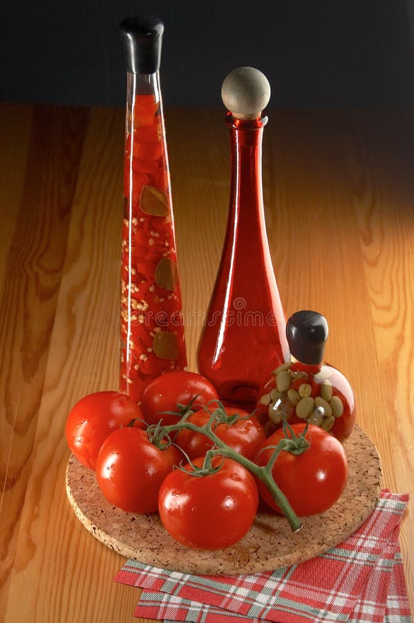 Still life with tomatoes