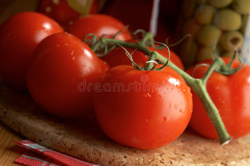 Still life with tomatoes