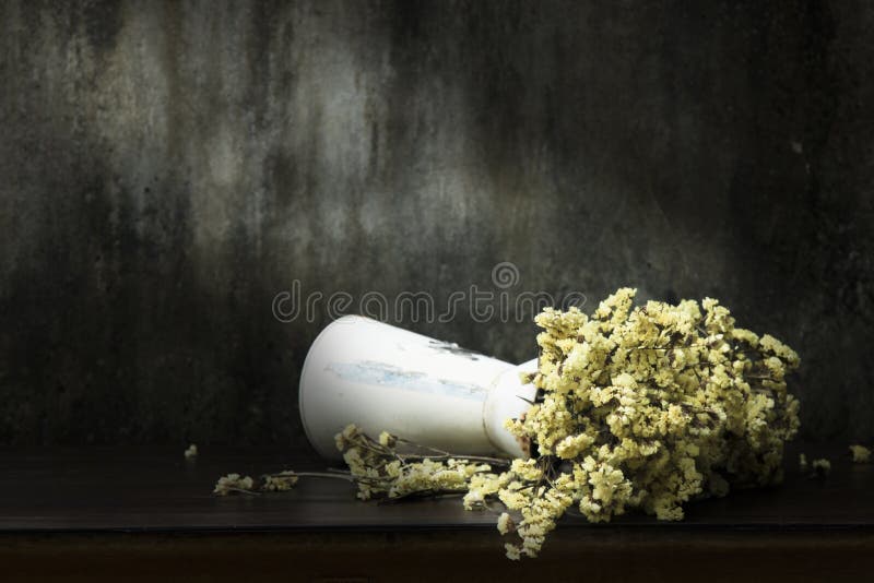 Still Life Flower vase falling