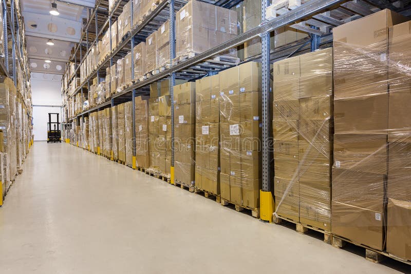 Stillage in warehouse