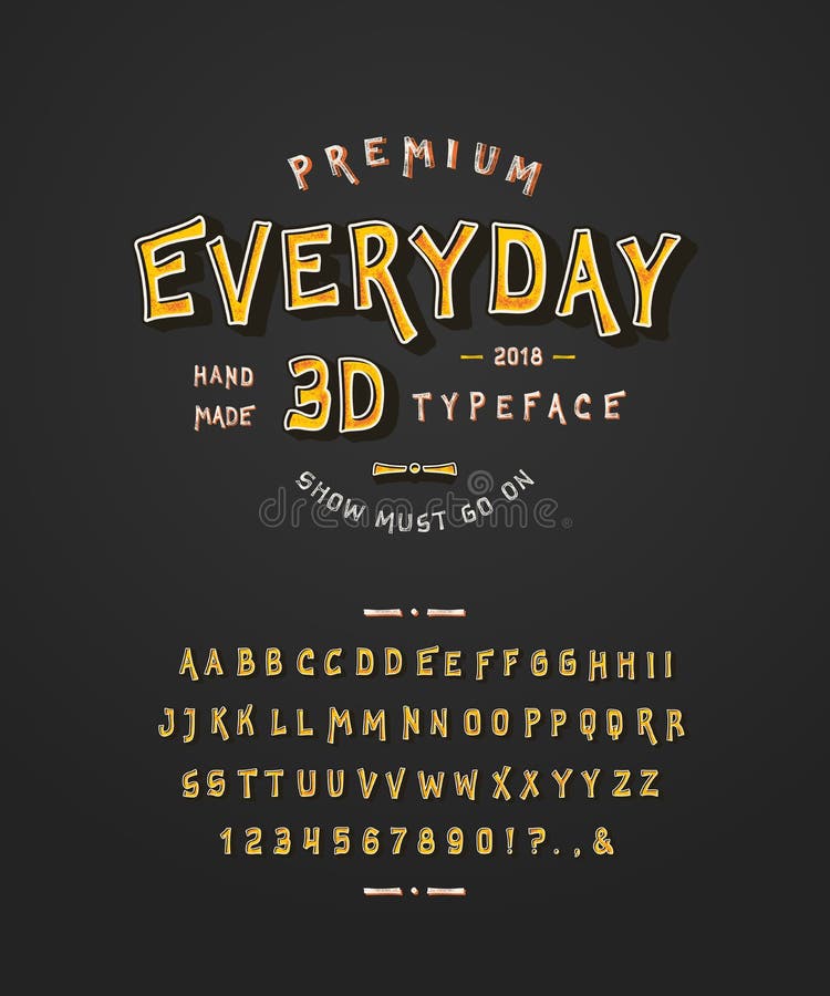 Stilsort daglig 3D royaltyfri illustrationer Stilsort daglig 3D royaltyfri illustrationer