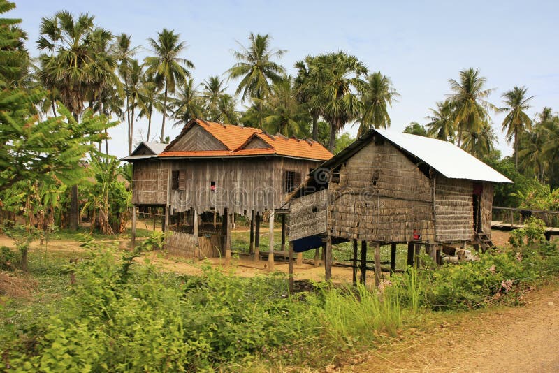 Povero case piccolo comune più vicino, Cambogia, sud-est.