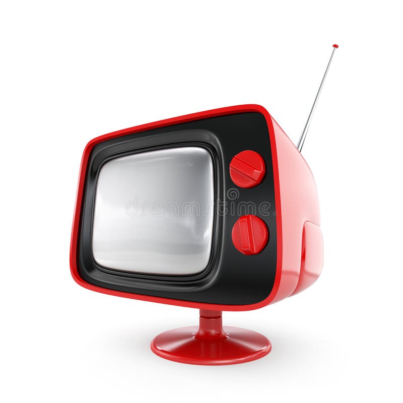 Stilvoller Retro- Fernsehapparat stock abbildung Stilvoller Retro- Fernsehapparat stock abbildung