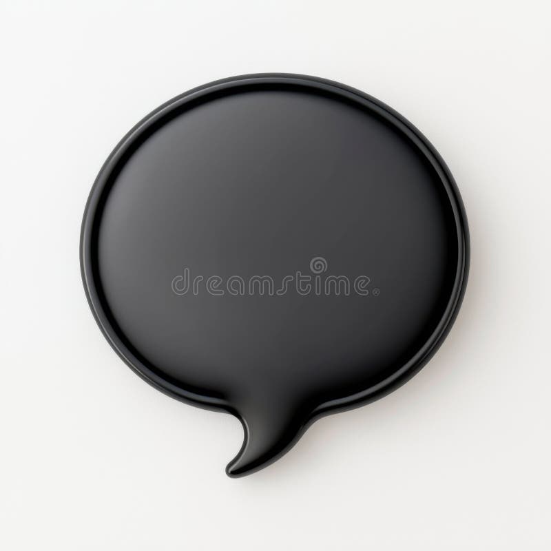 Stilvolles Black Speech Bubble Graphic Design lizenzfreie abbildung