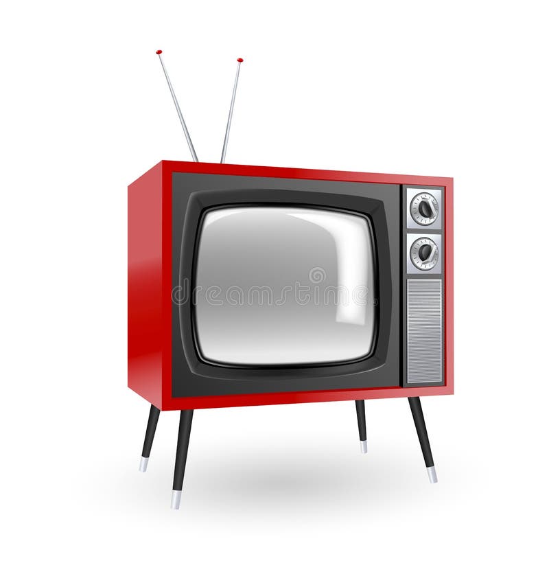 Stilvolles Retro- Fernsehen vektor abbildung Stilvolles Retro- Fernsehen vektor abbildung