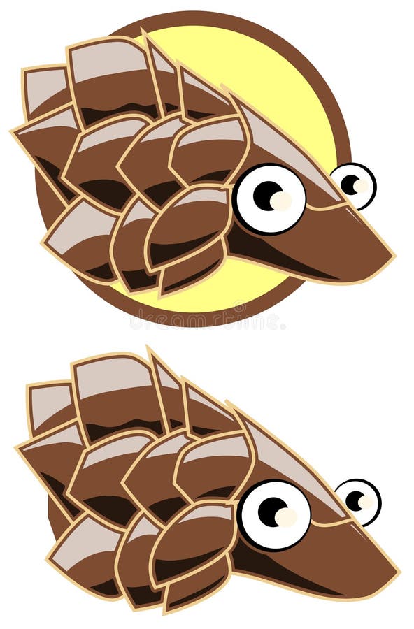 Stilyzed pangolin isolated stock vector Illustration of happy 44844828 Stilyzed pangolin isolated stock vector Illustration of happy 44844828