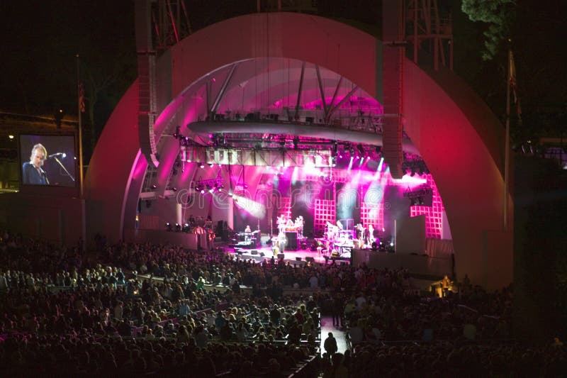 Sting performing at the newly renovated Hollywood Bowl, Hollywood, California