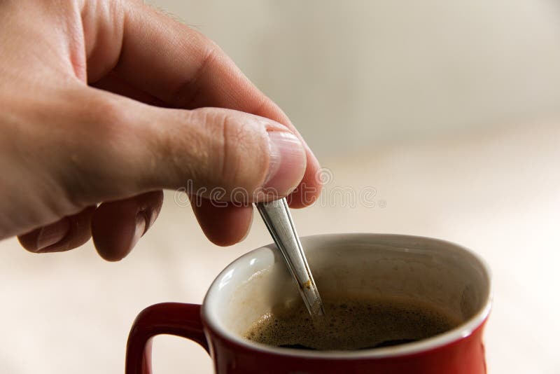 Stir coffee stock photo. Image of glass, coffee, mixing 13812318