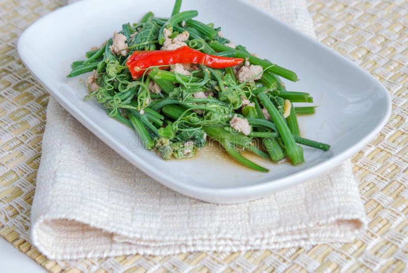 Stirfried Chayote stock photo. Image of asia, eatable 33550860