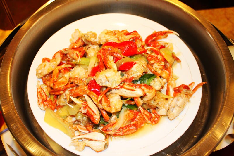 Stirfried crab legs stock photo. Image of dishes, food 33646180