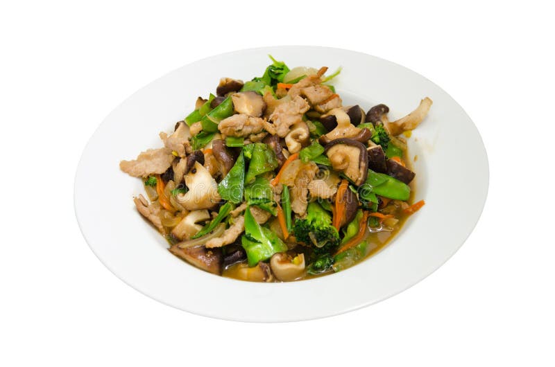 Stir-fried Mixed Vegetables. Stock Photo - Image of diet, cooking: 23011512