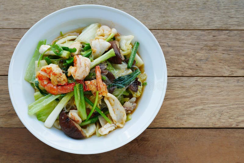 Stir-fried Mixed Vegetables with Oyster Sauce Stock Image - Image of