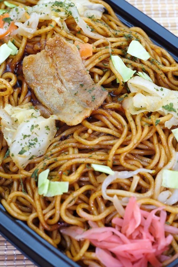 Stir fried noodle yakisoba stock photo. Image of food - 42031760