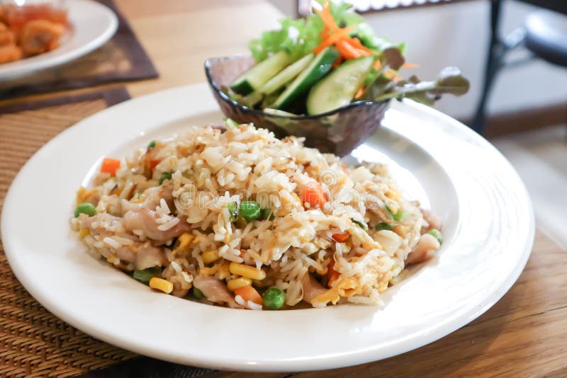 Stir Fried Rice or Fried Rice with Egg Stock Image - Image of holland