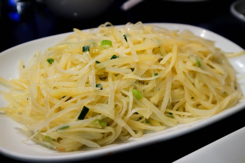 Stir Fried Shredded Potatoes ,stir Fried Potatoes or Chinese Stir Fried