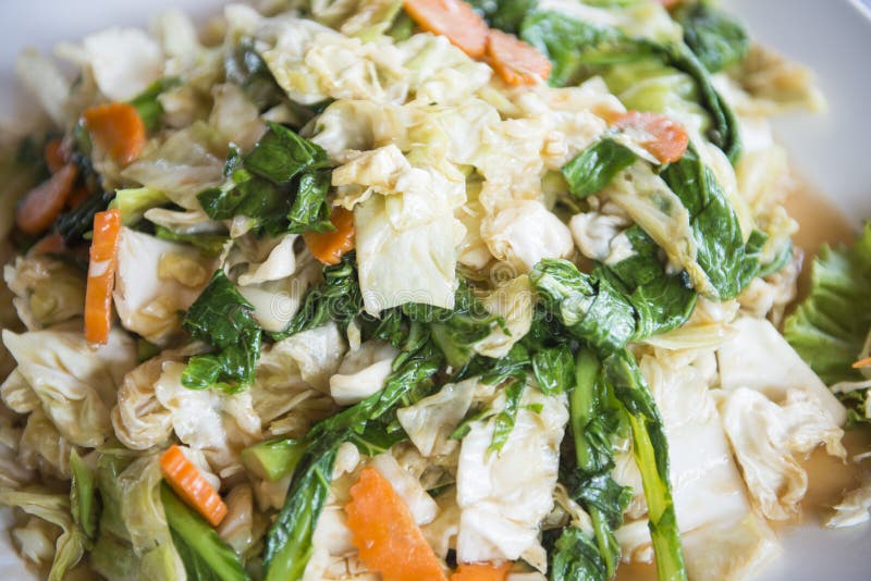 Stir Fried Vegetable with Oyster Sauce Stock Photo Image of stir