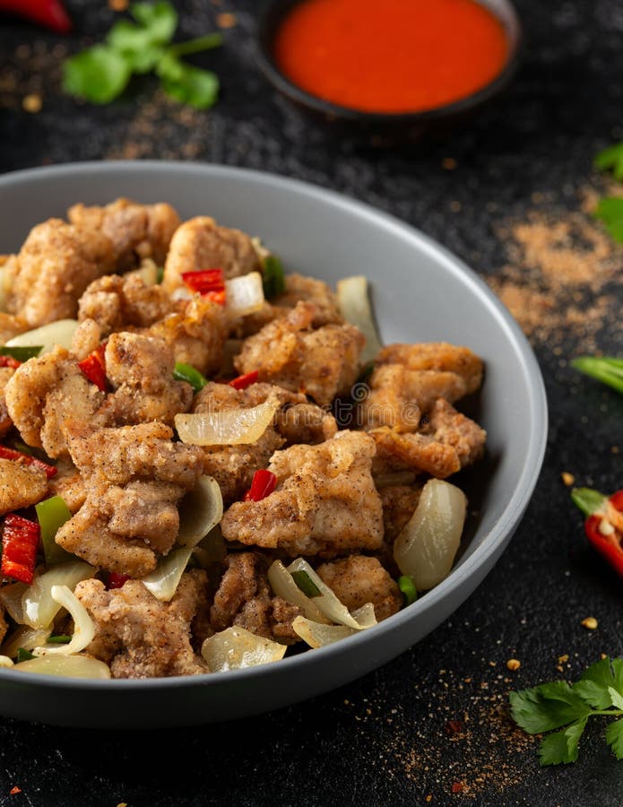 Chinese Salt Pepper Chicken Thighs Stock Photos - Free & Royalty-Free ...