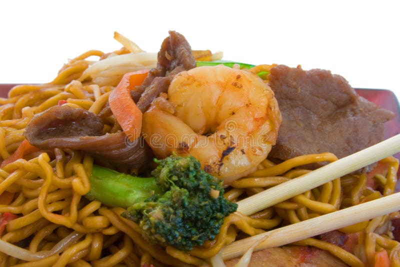 Stir Fry Noodles stock image. Image of asian, shrimp, dinner - 9986257