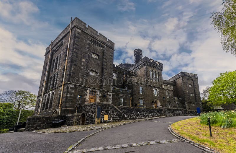 Stirling, UK - May , 2021: A view of the old Jail at Stirling