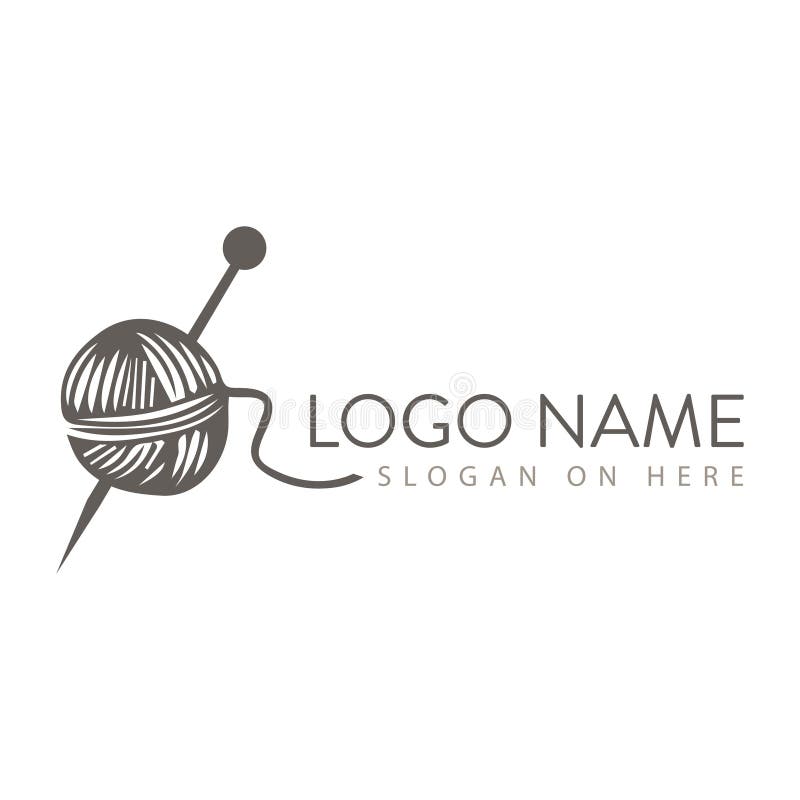 Stitching Logo Design Template Stock Illustration - Illustration of ...