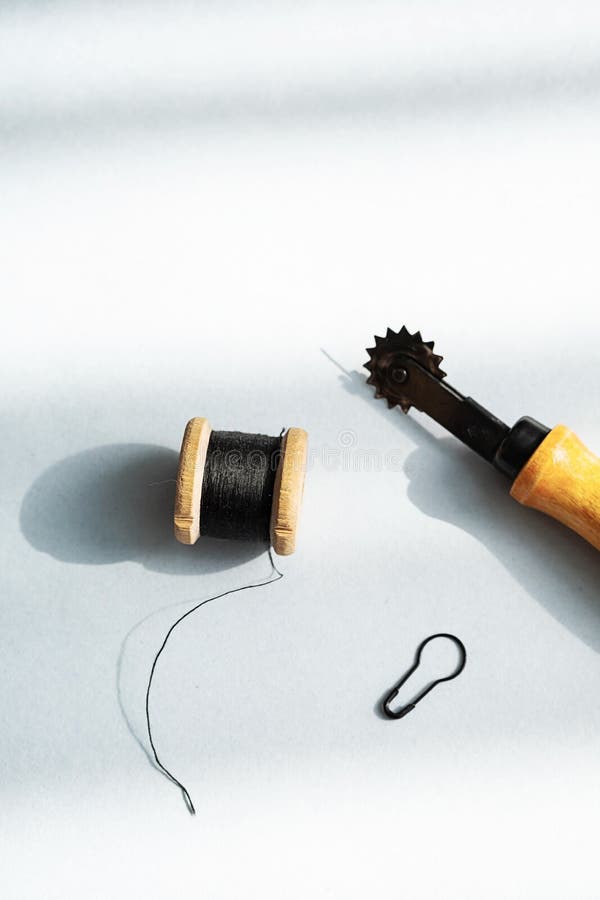 Stitching Tools. Various Tailoring Instruments Stock Photo Image of material, handmade 245286850