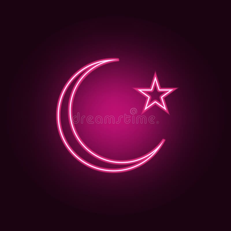 stj?rna- och halvm?nformigm?nesymbol Best?ndsdelar av reng?ringsduken i neonstilsymboler Enkel symbol f?r websites, reng?ringsduk vektor illustrationer stj?rna- och halvm?nformigm?nesymbol Best?ndsdelar av reng?ringsduken i neonstilsymboler Enkel symbol f?r websites, reng?ringsduk vektor illustrationer