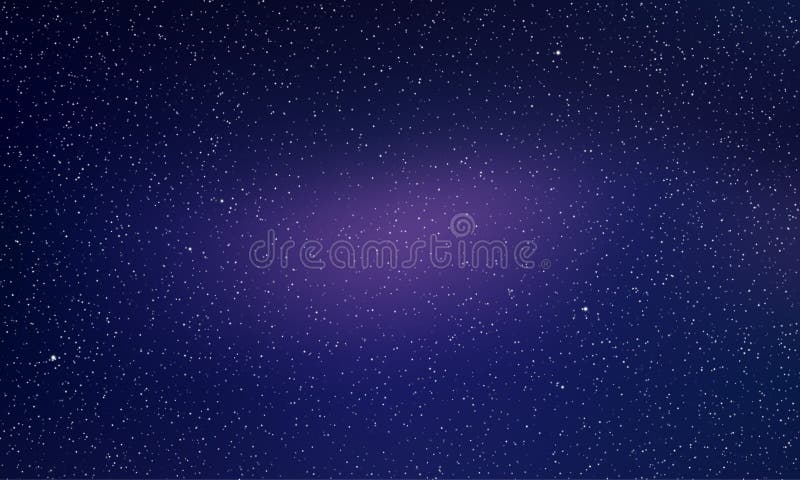 Stjärnahimmel, för ljusutrymme för stjärnklar natt bakgrund för vektor Nordliga ljus glöder, för galaxstjärnor för morgonrodnad a stock illustrationer