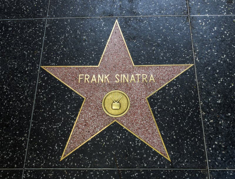 Frank Sinatra`s Star, Hollywood Walk of Fame - August 11th, 2017 - Hollywood Boulevard, Los Angeles, California, CA, USA. Frank Sinatra`s Star, Hollywood Walk of Fame - August 11th, 2017 - Hollywood Boulevard, Los Angeles, California, CA, USA