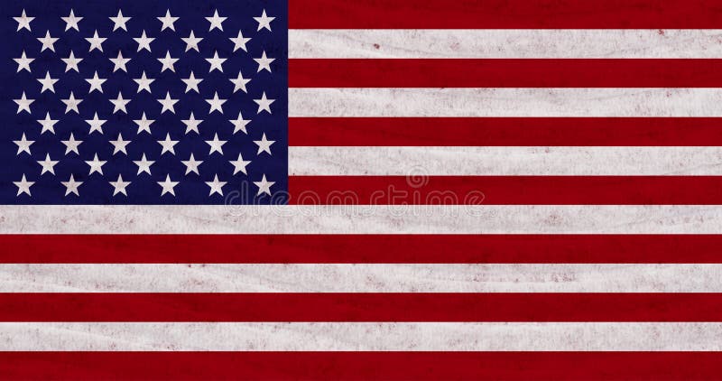 Stjärnor och strimlade amerikanska flaggor med texturerad materialbakgrund