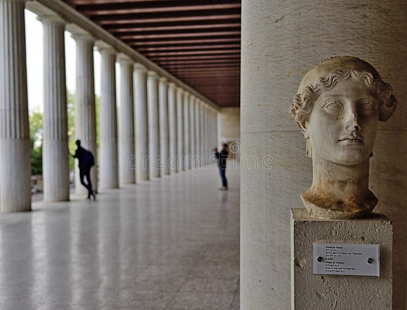 Stoa de Attalos em Atenas, Gr?cia fotos de stock Stoa de Attalos em Atenas, Gr?cia fotos de stock