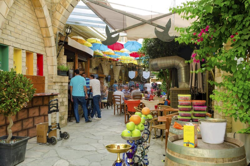 Stoa Fylaktou, Limassol, Chipre foto de stock royalty free