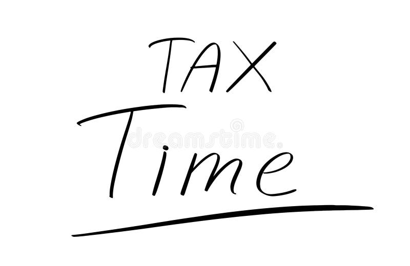 Tax Time Font Text Calligraphy Symbol Sign Decoration Ornament Business