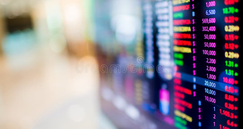 Stock exchange market business concept with selective focus effect.