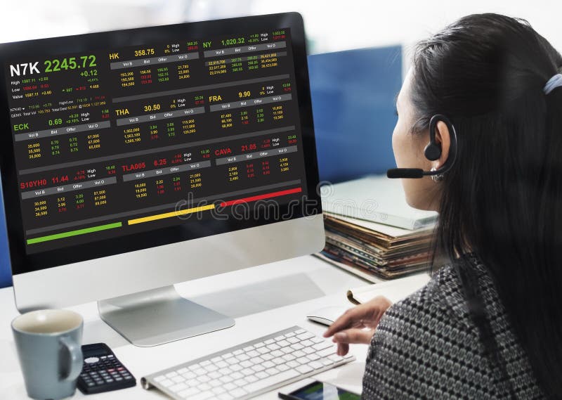 Call Center Woman Taking Calls Concept. Call Center Woman Taking Calls Concept