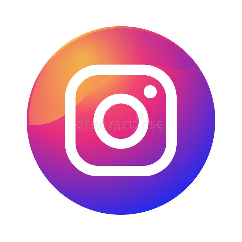 Instagram logos icon. editorial stock photo. Illustration of popular ...