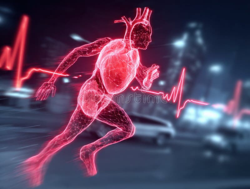 A Stock Image Representation of a Heart Attack Scenario Stock ...