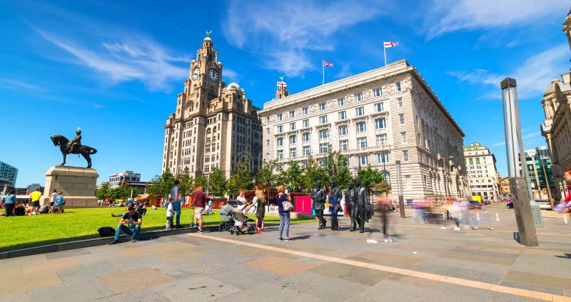 Stock image of the skyline of Liverpool, UK stock photography Stock image of the skyline of Liverpool, UK stock photography