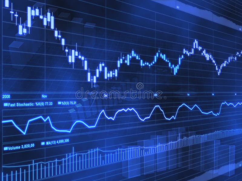 Stock Market Abstract Background vector illustration